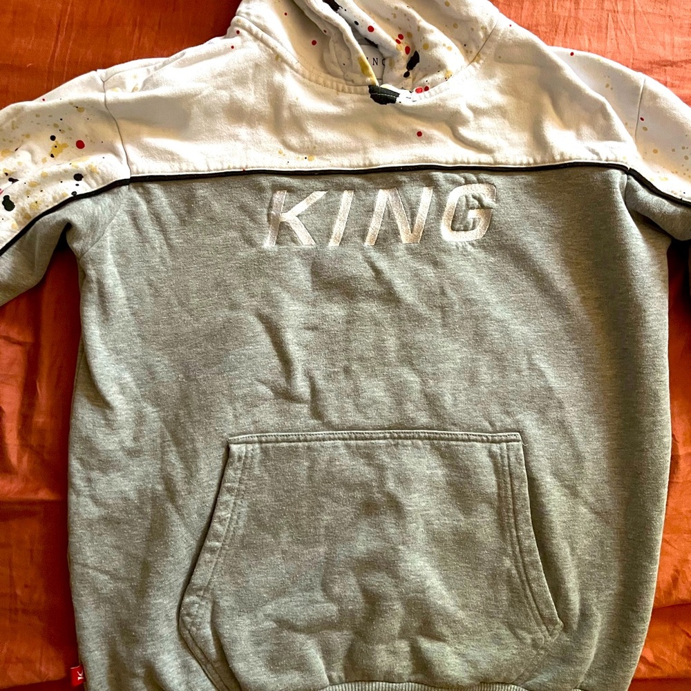 KING UK 🇬🇧 Brand hood pull over (M)